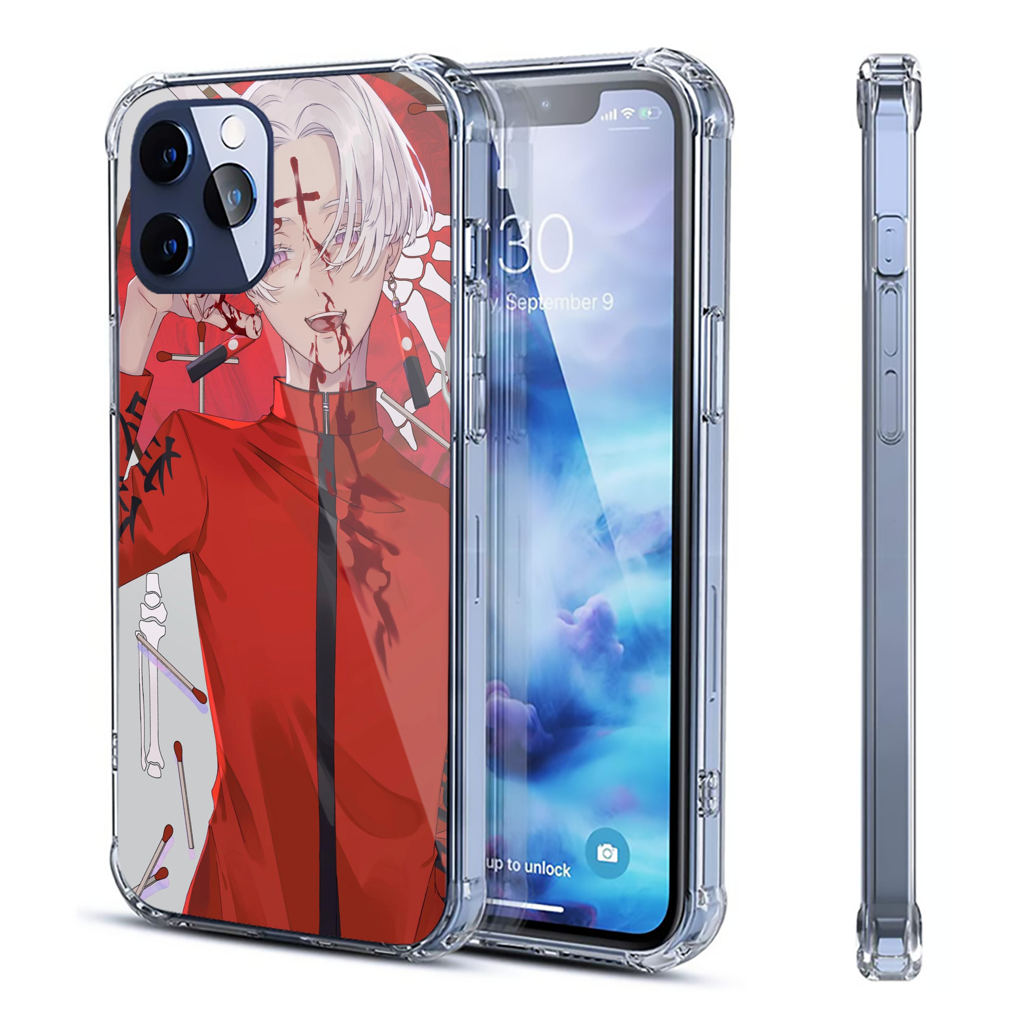 （画像用） 東京リベンジャーズ Tokyo Revengers 【iPhone 12シリーズ対応】透明スマホケース（クリアソフトケース）